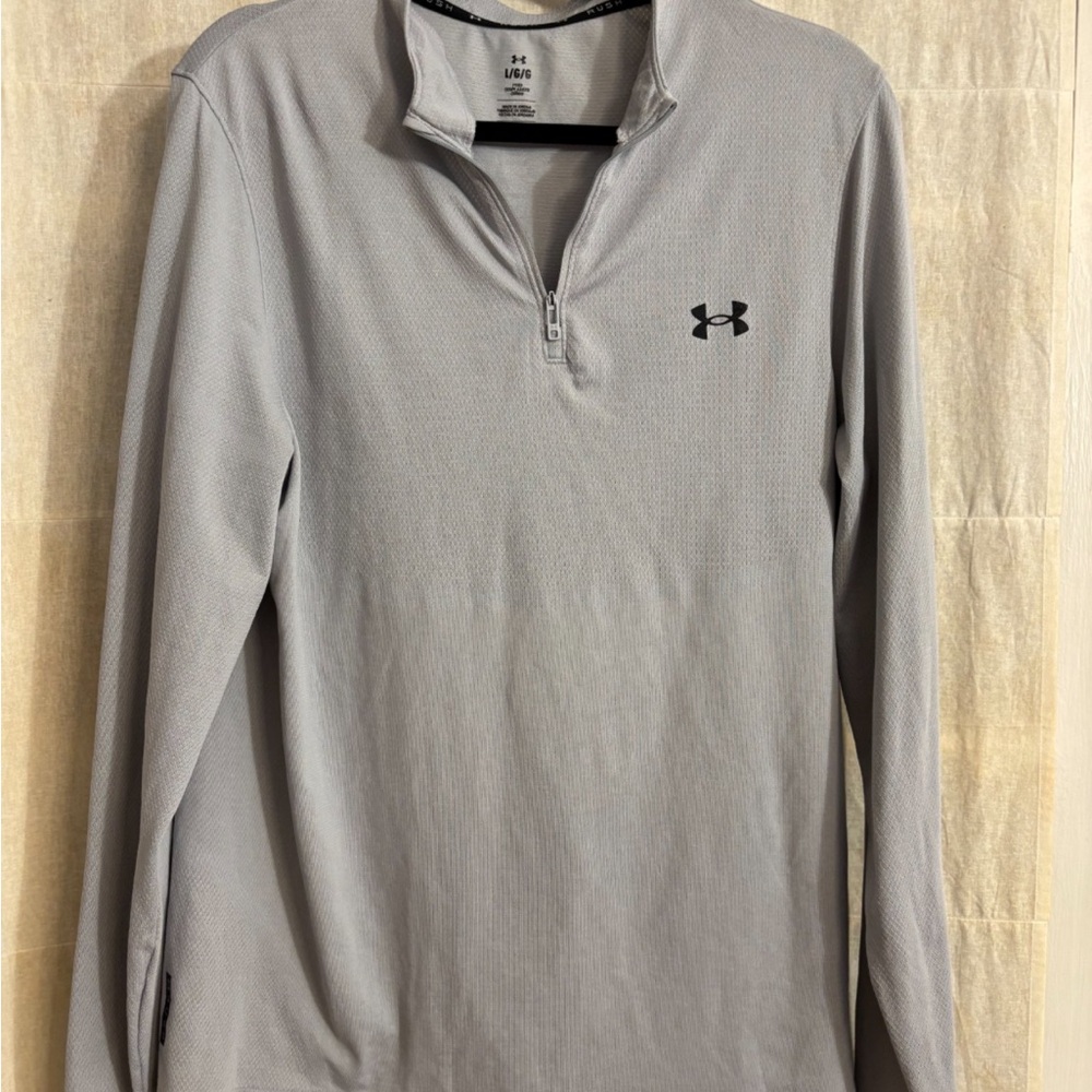 Under Armour Men's Gray Quarter-Zip Shirt